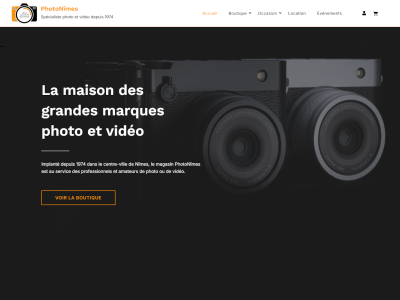 Site WooCommerce PhotoNîmes